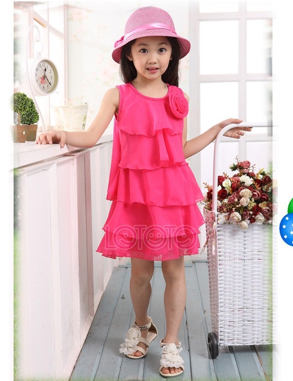 Cắt may áo đầm liền thân cho bé