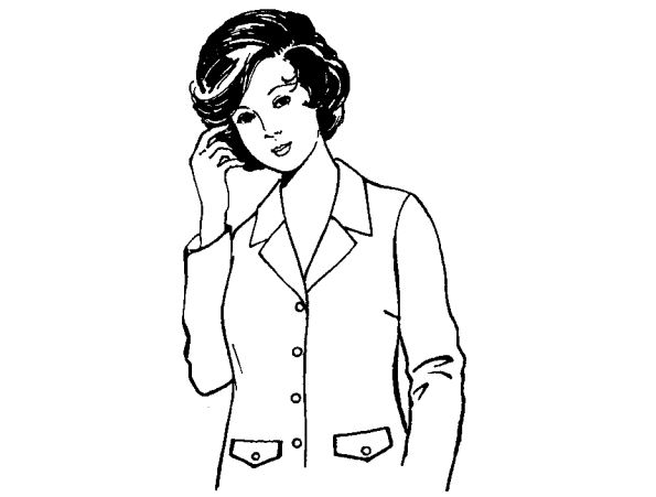 Công thức cắt may áo tay ráp bâu Danton