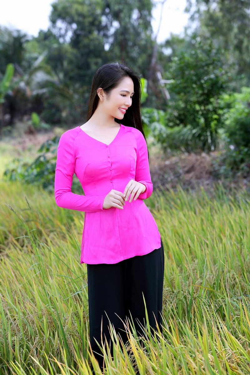 Công thức cắt may áo bà ba tay liền