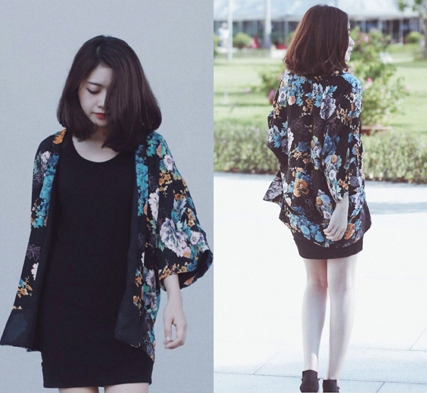 Mẫu căn bản tay áo Kimono