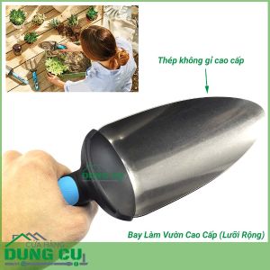 Bay Làm Đất Trồng Cây, Làm Vườn Cao Cấp Cellfast Ergo Line (Lưỡi Rộng)