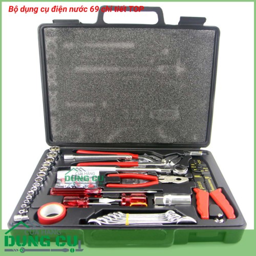 Bộ dụng cụ điện nước 69 chi tiết TOP