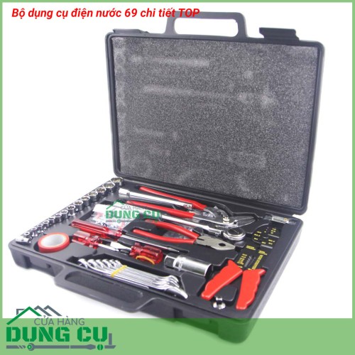 Bộ dụng cụ điện nước 69 chi tiết TOP