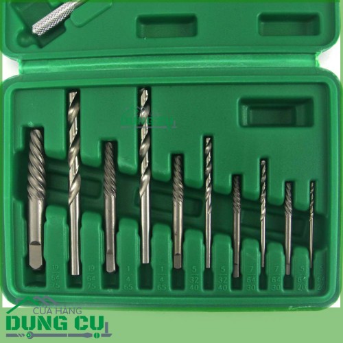 Bộ dụng cụ lấy bu lông ốc vít gãy 11 chi tiết