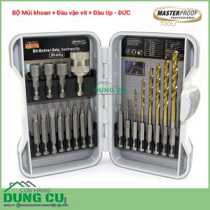 Bộ phụ kiện máy khoan thay nhanh MasterProof của Đức