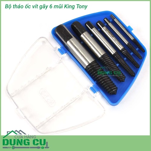 Bộ tháo bu lông ốc vít gãy King Tony 11206SQ