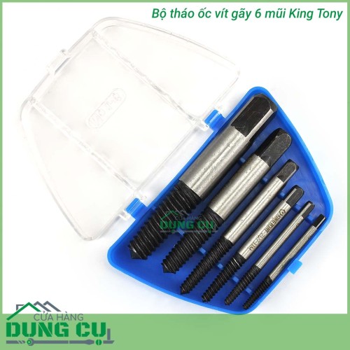Bộ tháo bu lông ốc vít gãy King Tony 11206SQ