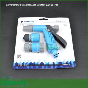 Bộ vòi tưới cò tay Ideal Line Cellfast 1/2” 50-715