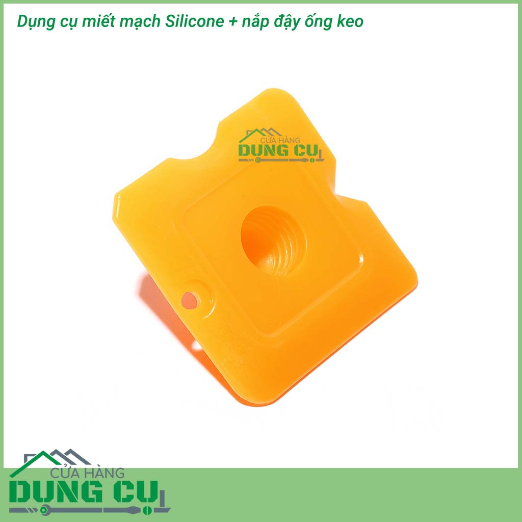 Dụng cụ miết mạch silicone kiêm đậy nắp hộp keo