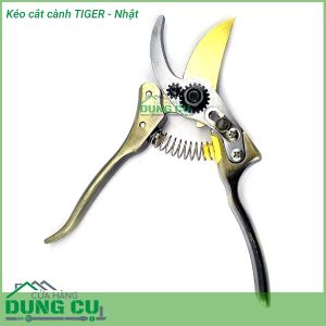 Kéo cắt cành cây TIGER - Nhật (thiết kế mới tăng lực bấm)