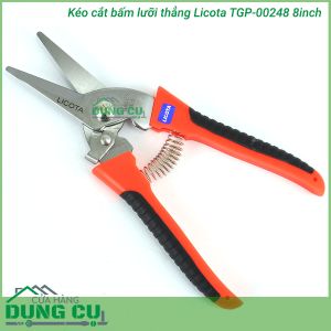 Kéo cắt bấm lưỡi thẳng Licota TGP-00248 8inch