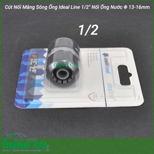 Cút nối măng sông Cellfast 1/2″ nối ống nước