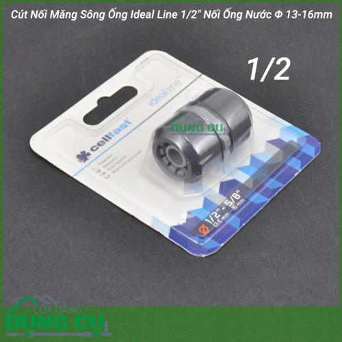 Cút nối măng sông Cellfast 1/2″ nối ống nước