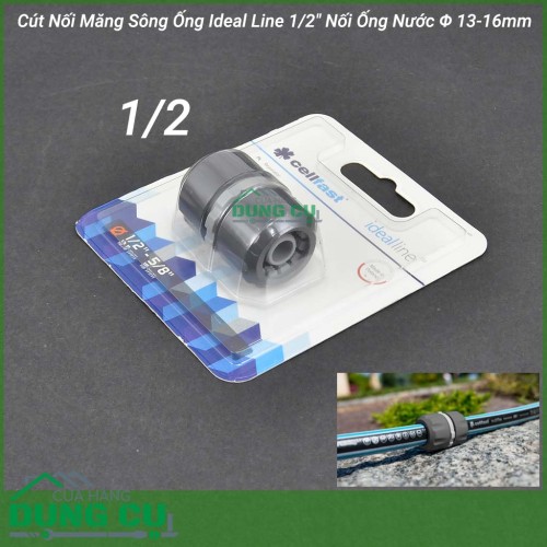 Cút nối măng sông Cellfast 1/2″ nối ống nước