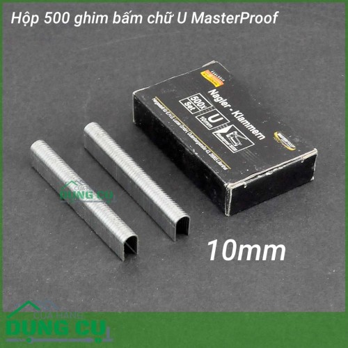 Hộp 500 ghim bấm chữ U Masterproof