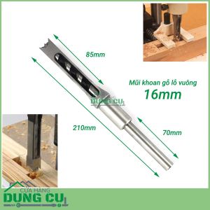 Mũi khoan gỗ đục mộng vuông 16mm