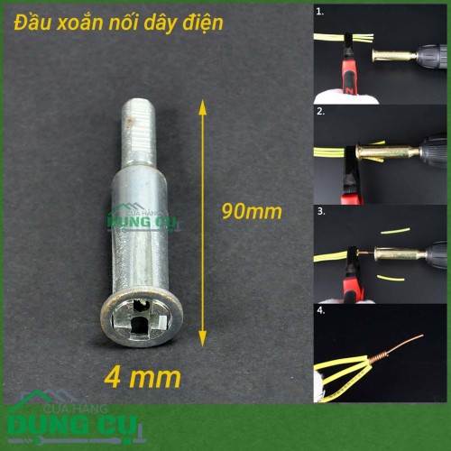 Đầu xoắn nối dây điện 5 lỗ 4mm