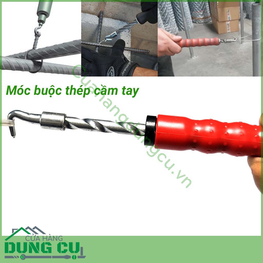 Móc buộc thép – xoắn thép ngắn
