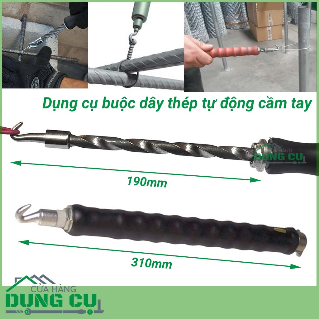 Móc buộc dây thép tự động cầm tay