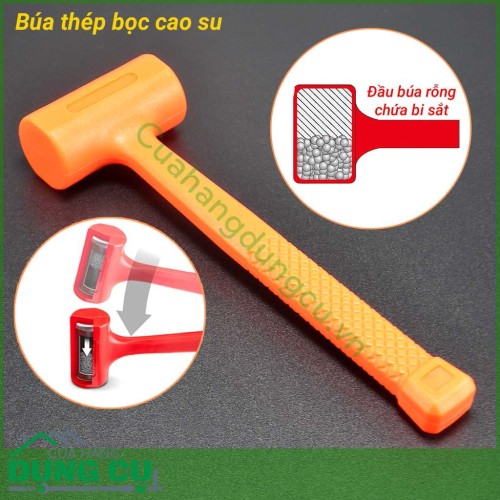Búa thép bọc cao su