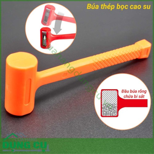 Búa thép bọc cao su