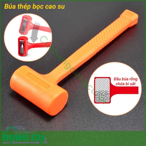 Búa thép bọc cao su