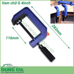 Vam chữ G kẹp nhanh 4inch