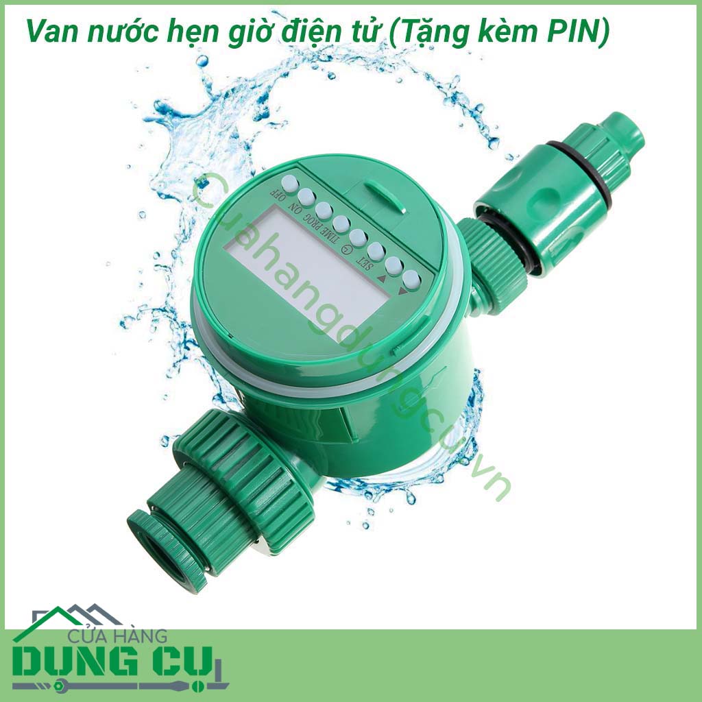 Van nước hẹn giờ điện tử