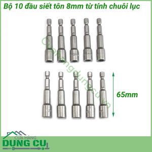 Bộ 10 đầu siết tôn 8mm TOP dài