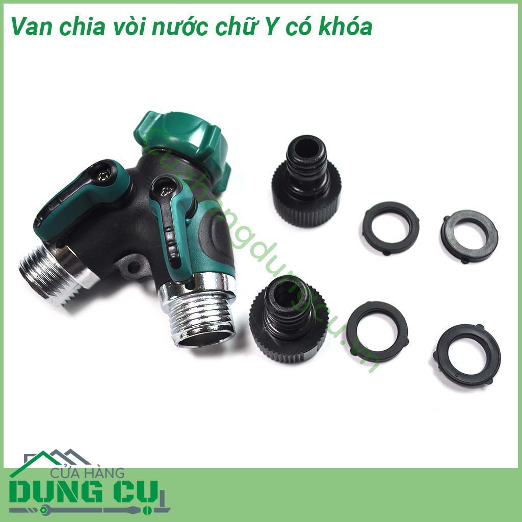 Van chia nước chữ Y có khóa