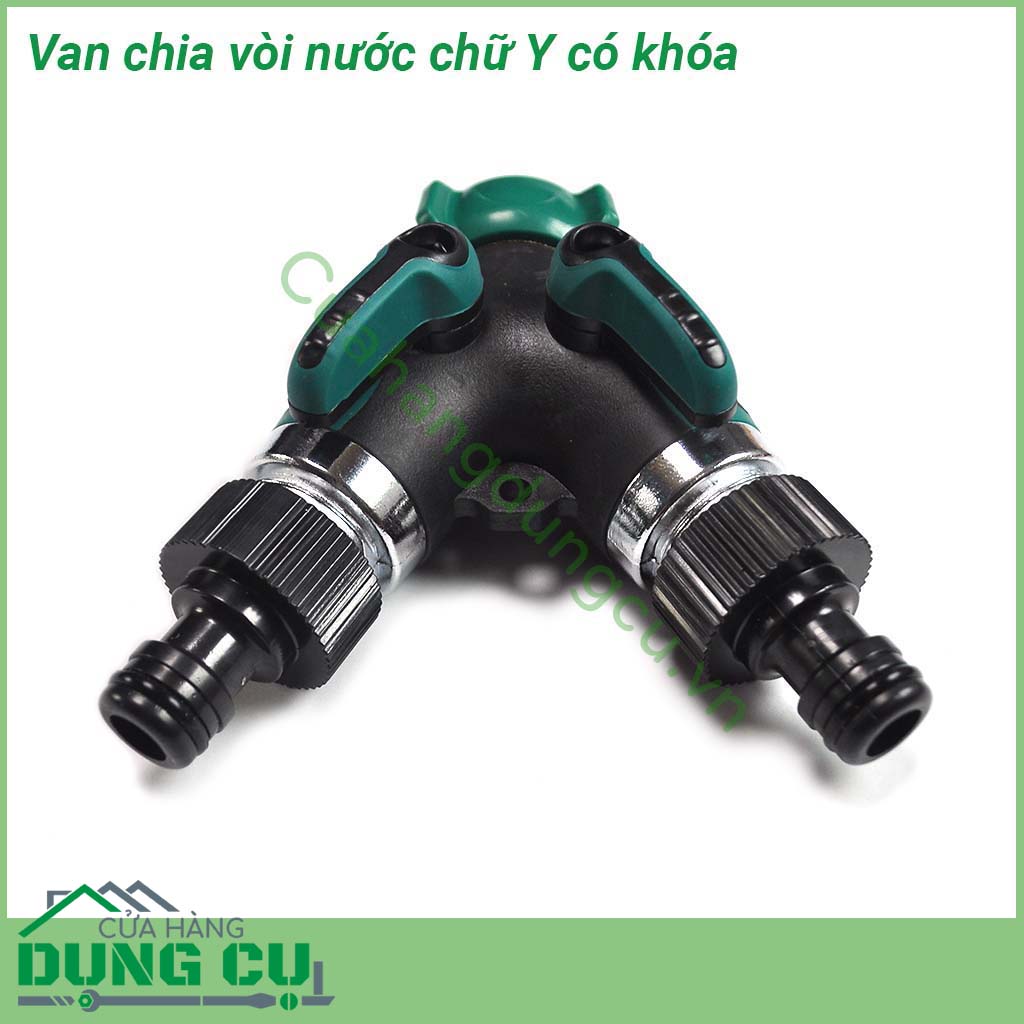 Van chia nước chữ Y có khóa