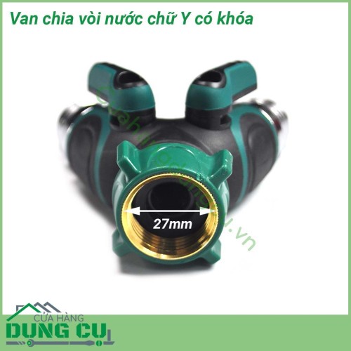 Van chia nước chữ Y có khóa