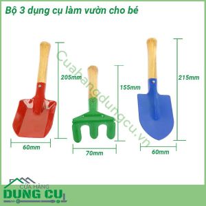 Bộ 3 dụng cụ làm vườn cho bé