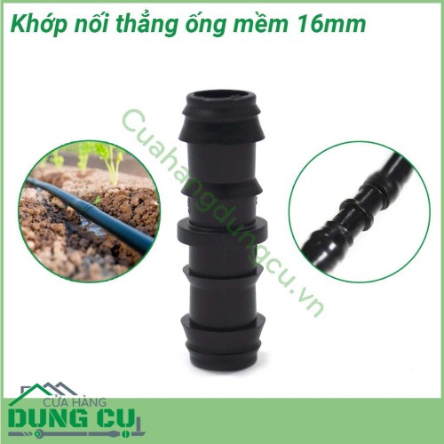 Khớp nối thẳng ống mềm 16mm