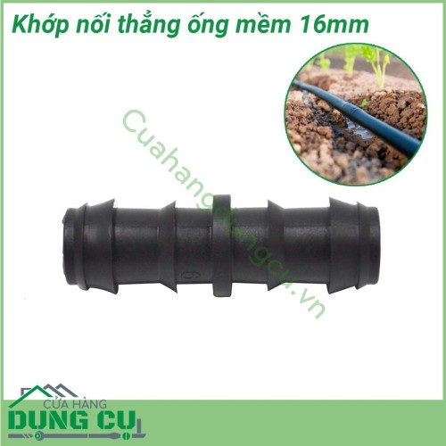 Khớp nối thẳng ống mềm 16mm