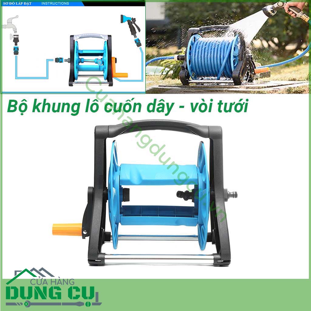 Bộ khung lô cuốn dây tưới vườn