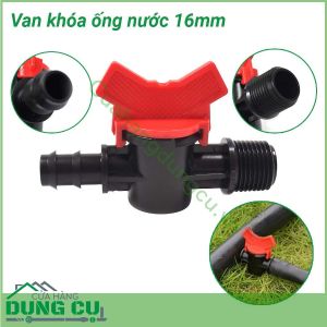 Van tay ống ren ngoài 16mm