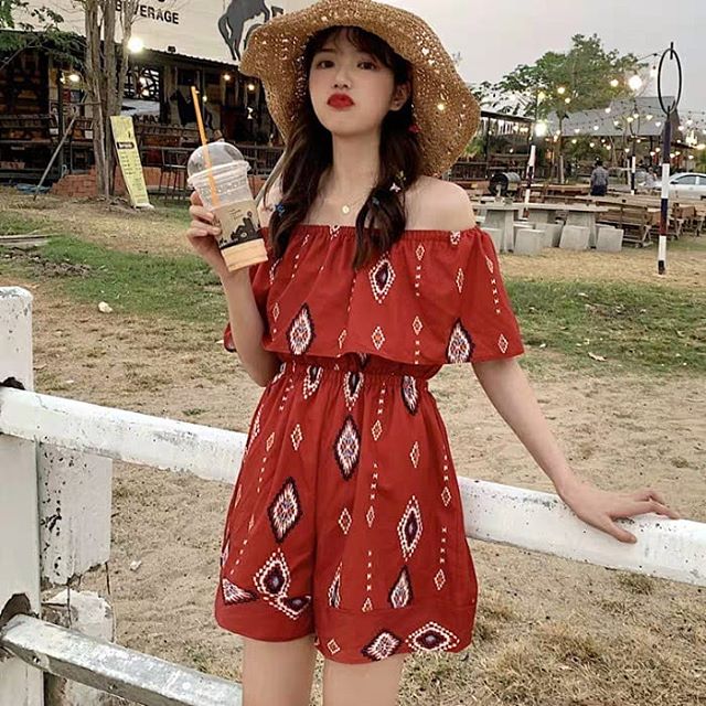 Công thức Cắt may bộ Jumpsuit trễ vai đẹp dịu dàng