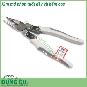 Kìm mỏ nhọn tuốt dây bấm COS FO-2017