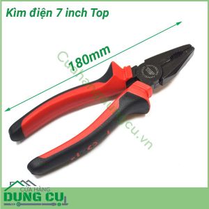 Kìm điện 7inch cán đỏ đen TOP (180mm)