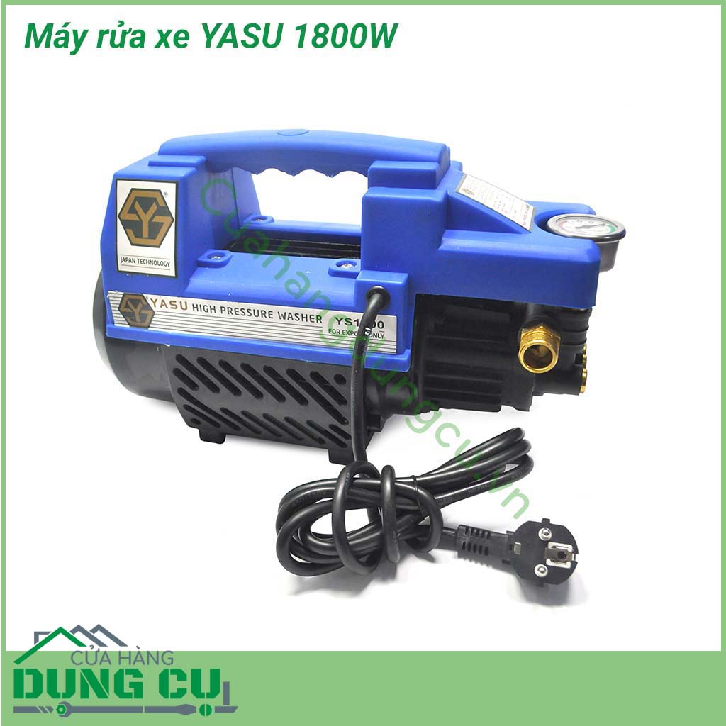 Máy rửa xe Yasu 1800W công nghệ NHẬT BẢN