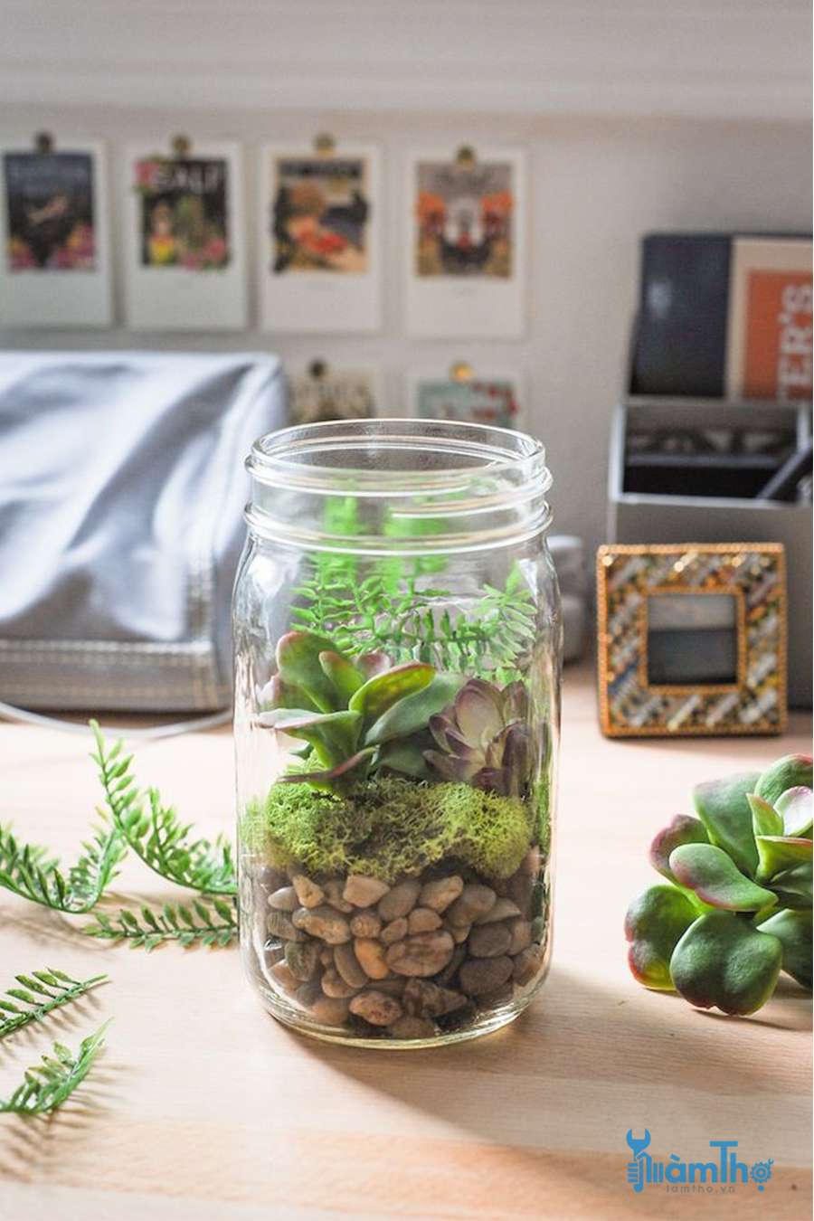 Tiểu cảnh Terrarium trong lọ thủy tinh